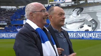 VÍDEO: Sven-Göran Eriksson recebe homenagem à altura no jogo do IFK Göteborg - TVI