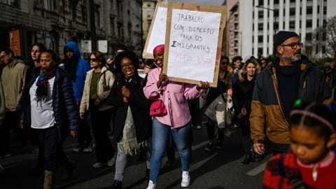 Manifestação Vida Justa (Foto de Horacio Villalobos/Corbis via Getty Images)