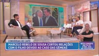 Marcelo e filho de costas voltadas: presidente da república considera imperdoável o comportamento do filho - TVI