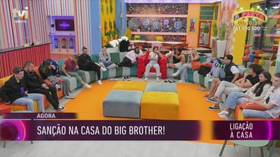Big Brother sanciona os concorrentes: «Estou desiludido» Saiba o que aconteceu! - Big Brother
