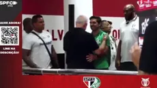 VÍDEO: depois do insulto, Abel troca abraço com diretor do São Paulo