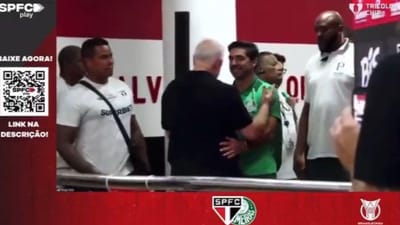 VÍDEO: depois do insulto, Abel troca abraço com diretor do São Paulo - TVI