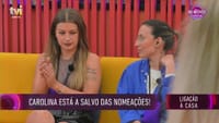 Imperdível! Veja a reação de Catarina Miranda à salvação de Carolina Nunes - Big Brother