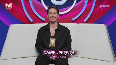 Daniel Pereira (Panelo) mostra-se convencido que Catarina Miranda tem interesse nele - Big Brother