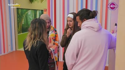 Daniela Ventura mete-se na conversa de Miranda, Fábio e Margarida e Miranda reage: «És ridícula» - Big Brother