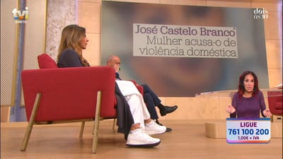 Acusação de violência doméstica - Castelo Branco terá empurrado Betty Grafstein