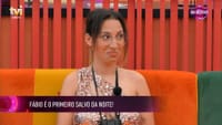 Imperdível: A reação caricata de Catarina Miranda à salvação de Fábio Caçador - Big Brother