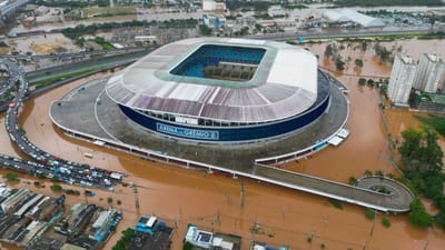 Estádio do Grêmio deixa de ter condições para abrigar desalojados - TVI