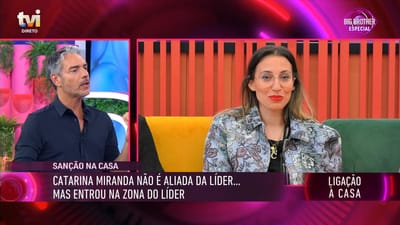 Cláudio Ramos confronta Catarina Miranda sobre sanção: «’Até sem querer…tenho uma boa estratégia’»