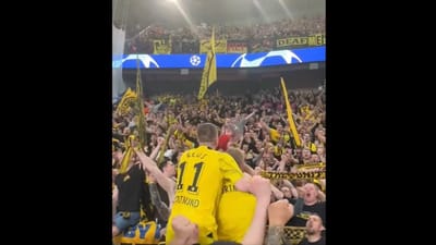 VÍDEO: Marcos Reus é jogador e líder da claque do Dortmund - TVI