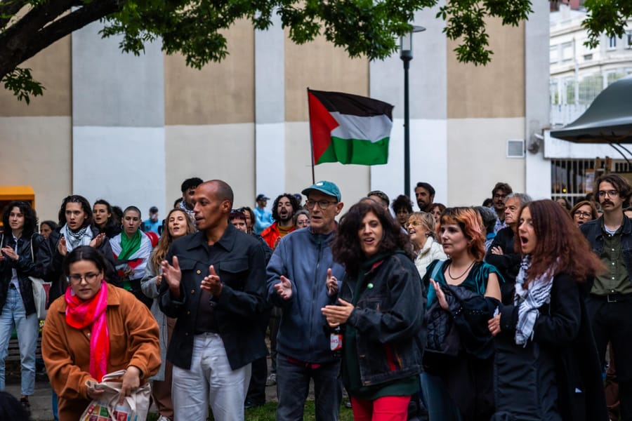 Vigília pela paz na Palestina em Lisboa (LUSA)