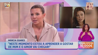 Márcia Soares revela novidade: «Há uma diferença enorme só desde segunda-feira» - Big Brother