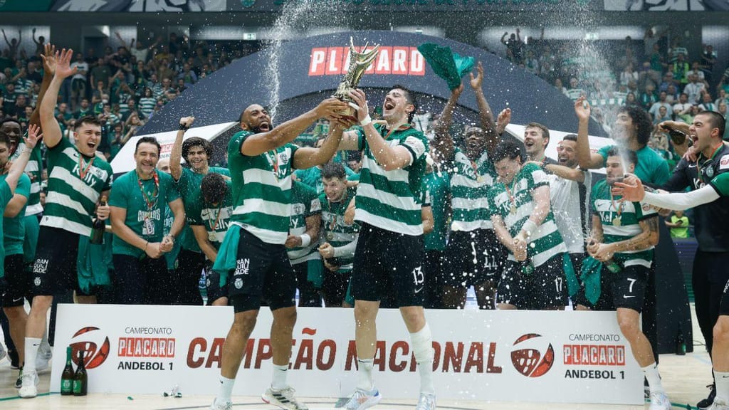 Sporting Campeão Nacional Andebol (Foto: António Pedro Santos/LUSA)