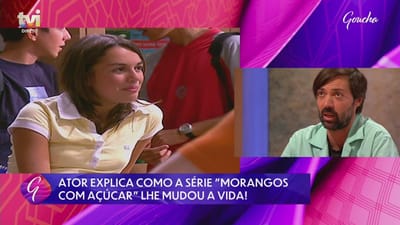 Diogo Valsassina recorda Morangos com Açúcar, onde conheceu Ana Guiomar: «Era mesmo uma família» - TVI