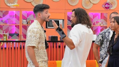 Fábio Caçador em confronto frente a frente com João Oliveira: «Palhaço! Palhaço! Palhaço!» - Big Brother