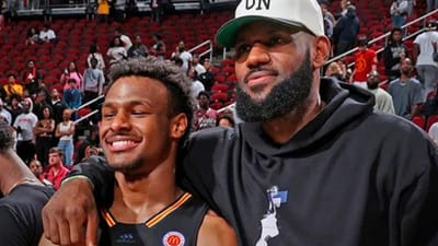 Inédito na NBA: LeBron James vai jogar ao lado do filho Bronny - TVI