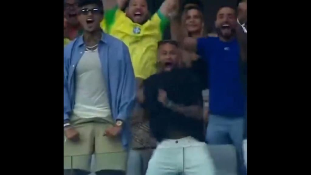Neymar delira com os golos de Vinicius (vídeo/X)