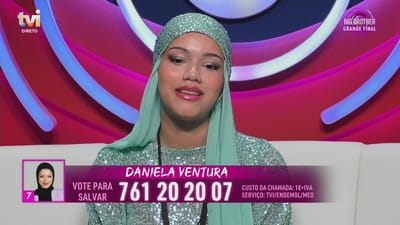 Daniela Ventura faz apelo aos portugueses para ser vencedora desta edição! - Big Brother