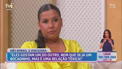 Inês Morais sobre Daniela Ventura e David Maurício: «É uma relação tóxica!» - Big Brother