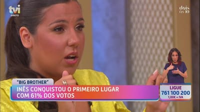 Inês Morais sobre Daniela Ventura: «Vou querer falar com ela...» - Big Brother