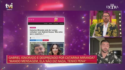 Gabriel Sousa «arrasa» Catarina Miranda: «Ela disse que sabia que eu não tinha tido o vidro nenhum no olho» - Big Brother