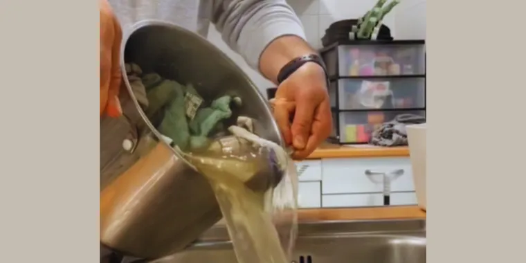 Como lavar panos de cozinha muito sujos