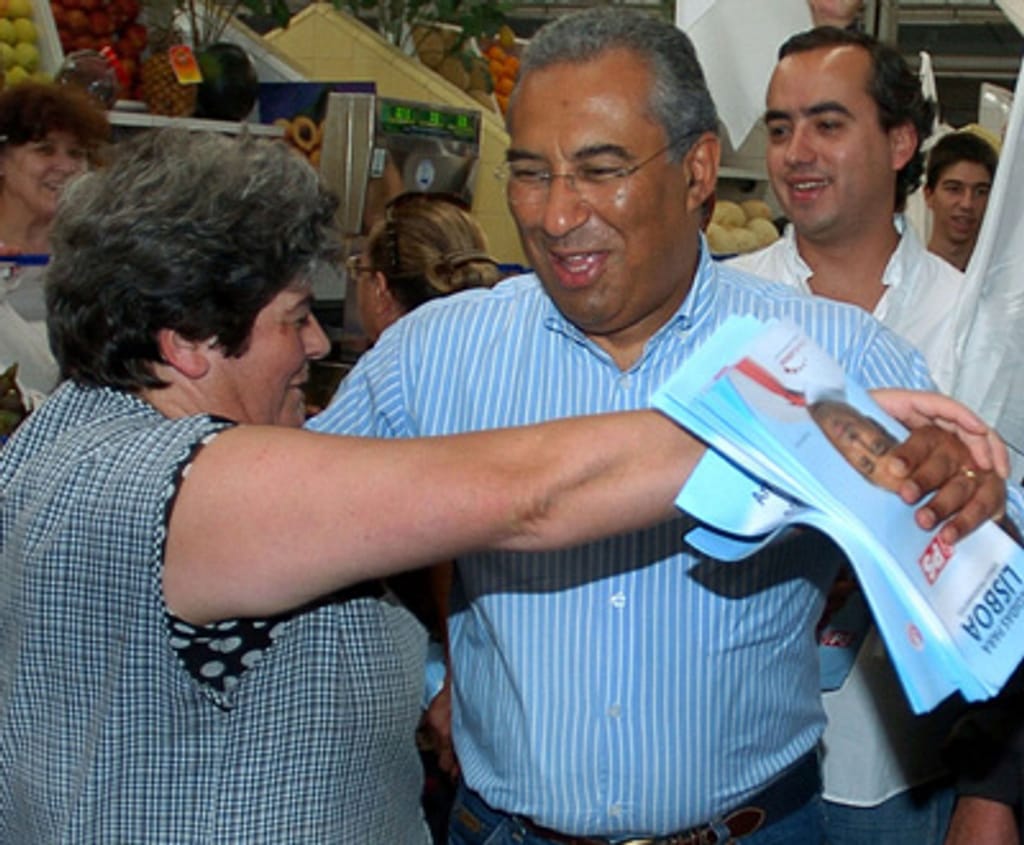 António Costa em campanha eleitoral - Foto Lusa, Manuel de Almeida