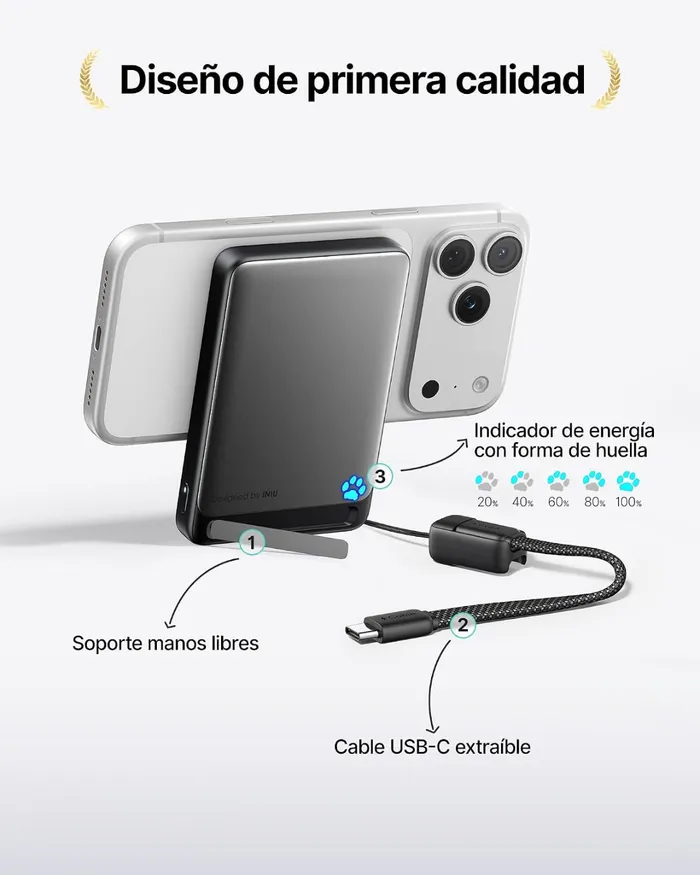 A power bank magnética que os leitores continuam a recomendar está com 32% de desconto