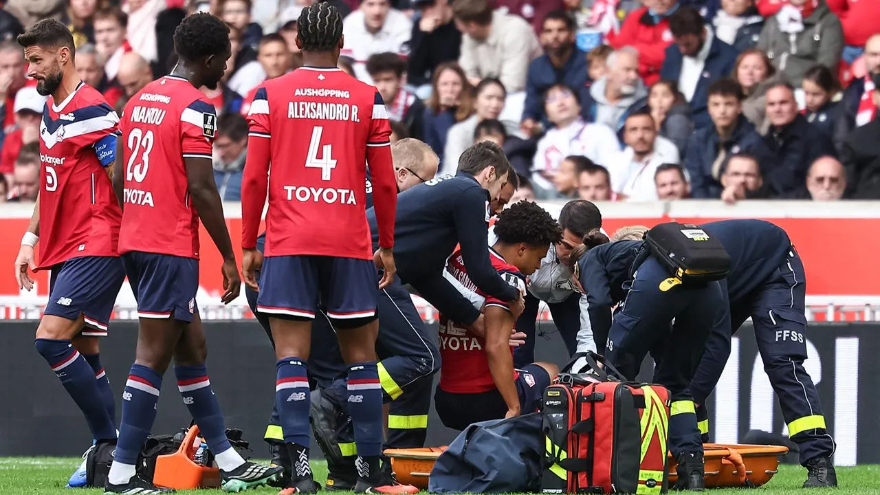 Tiago Santos volta a sofrer lesão grave: Lille confirma rotura de ligamento no joelho