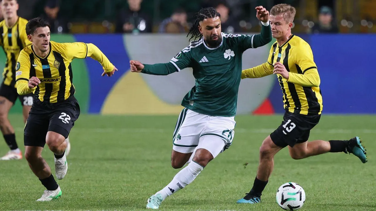Liga Conferência: Panathinaikos vence Kairat de Luís Mata e Gustavo Mendonça por 5-1