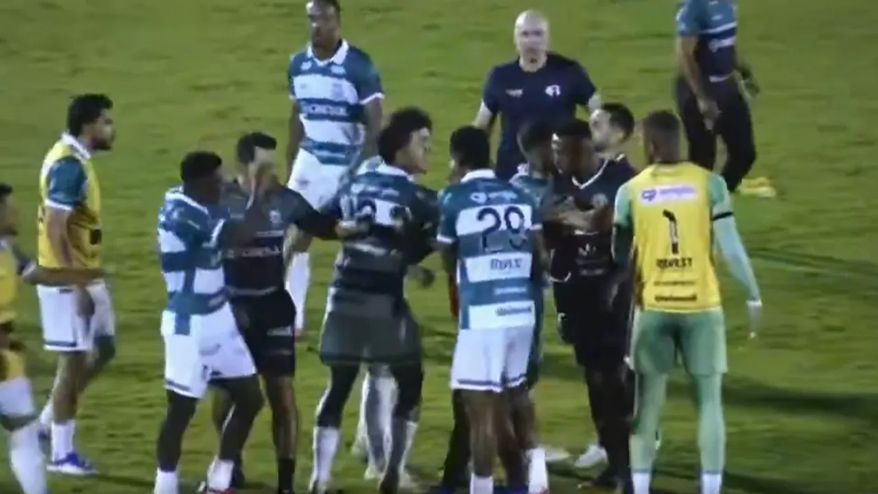 VÍDEO: final da Série C brasileira termina com agressões entre jogadores