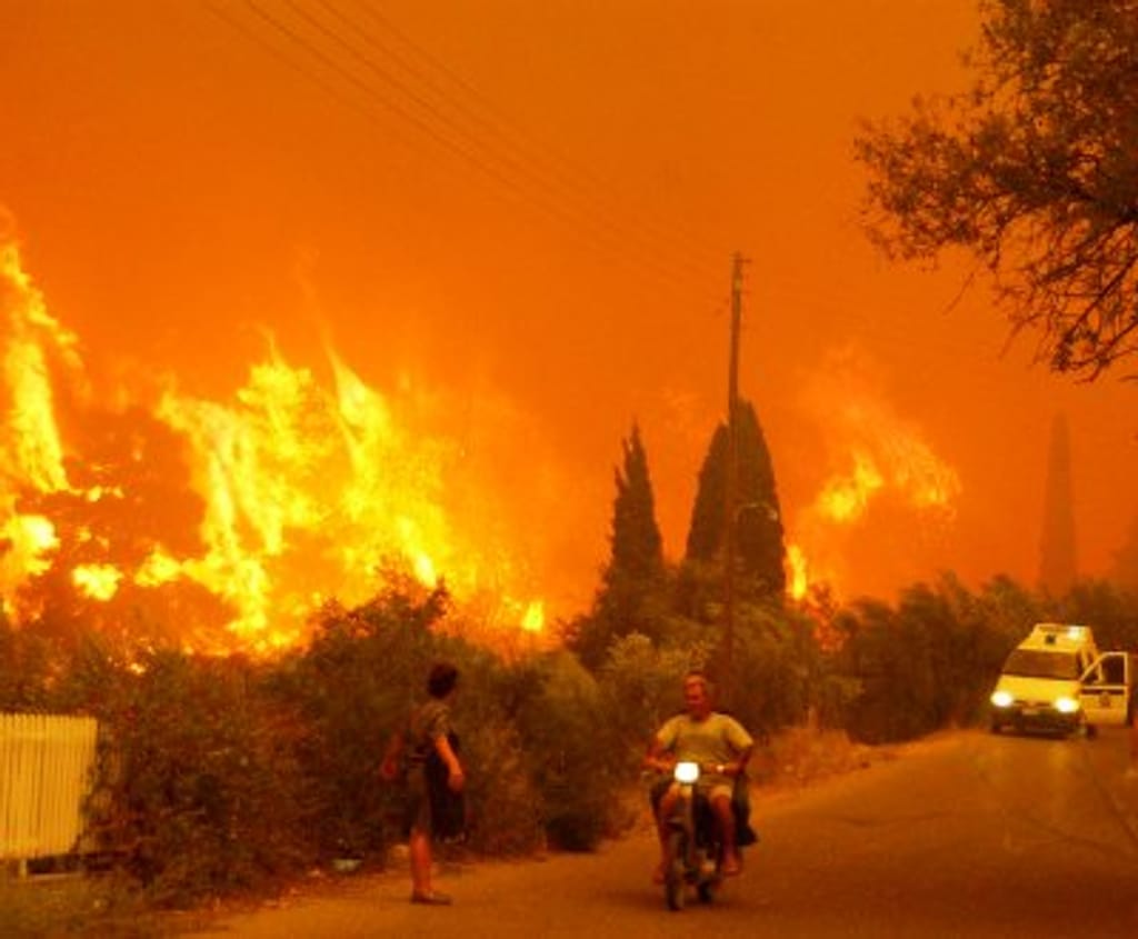 Incêndios da Grécia (EPA)