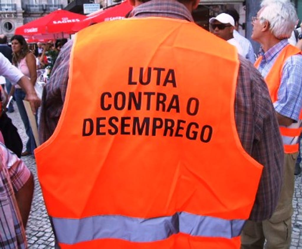 Professores protestaram nos Restauradores, em Lisboa (Marta Belchior)