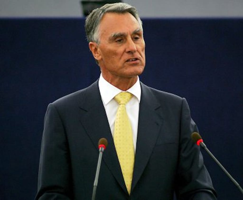 Cavaco Silva no Parlamento Eurpeu (EPA)