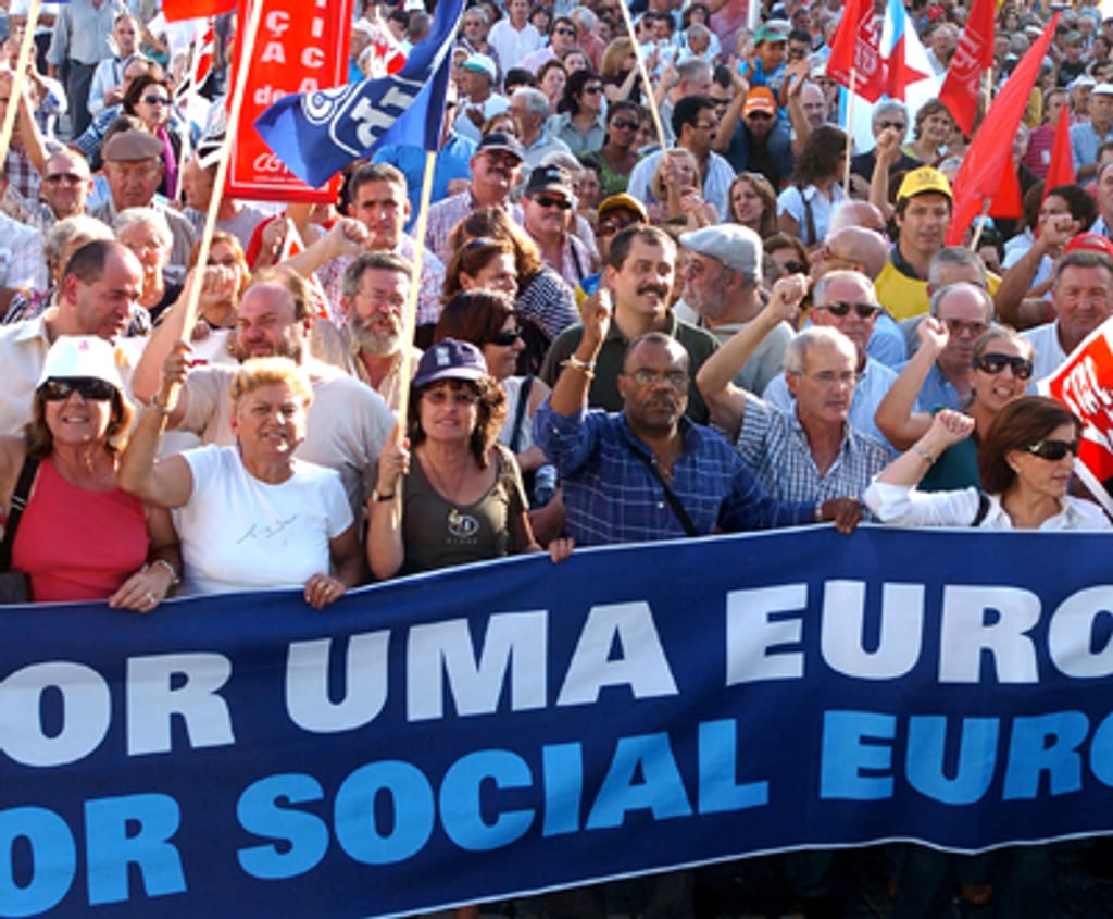 UE: manifestação em Lisboa (Foto Lusa/Manuel de Almeida)