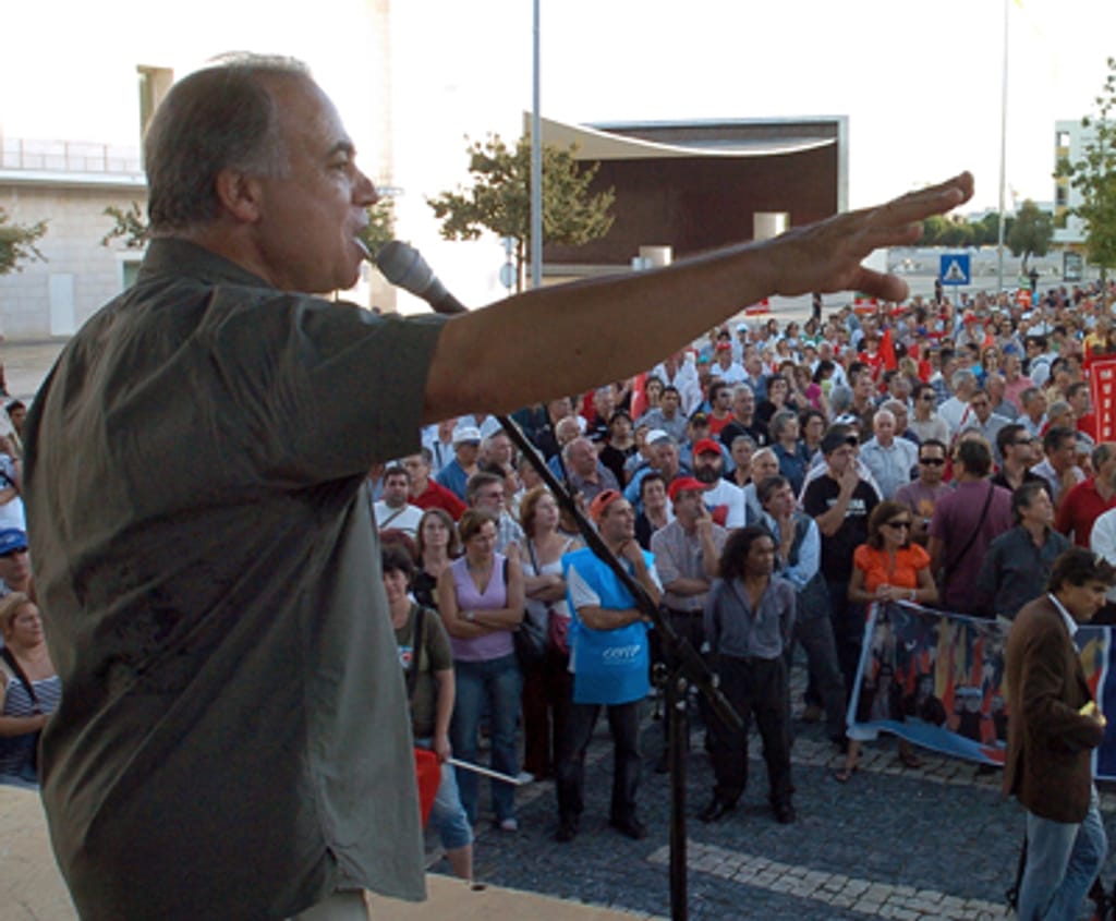 UE: manifestação em Lisboa (Foto Lusa/Manuel de Almeida)