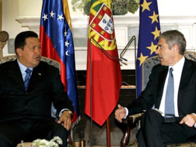 Chávez em Portugal a convite de Sócrates - TVI