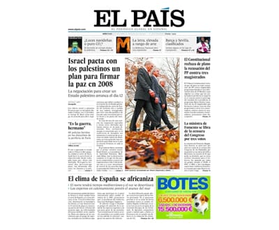 El País: «Zapatero e Rajoy deixam Euskadi de fora» - TVI