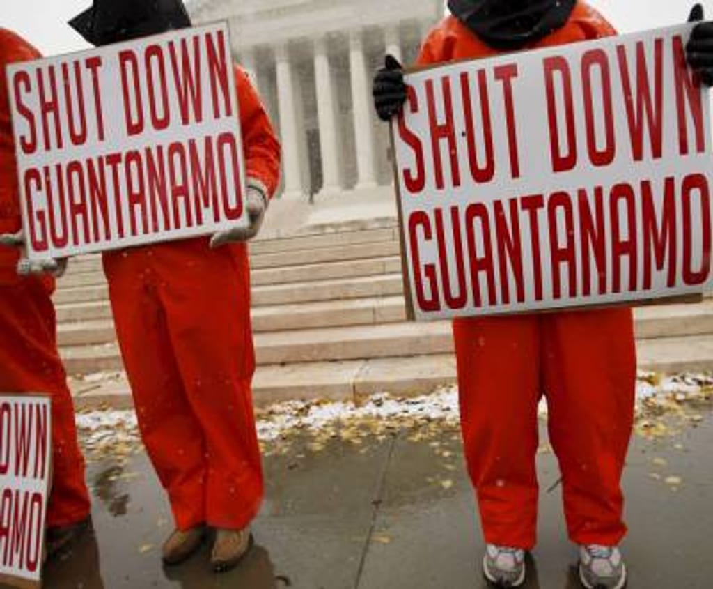 Protesto contra Guantanamo em Washington (foto Lusa)