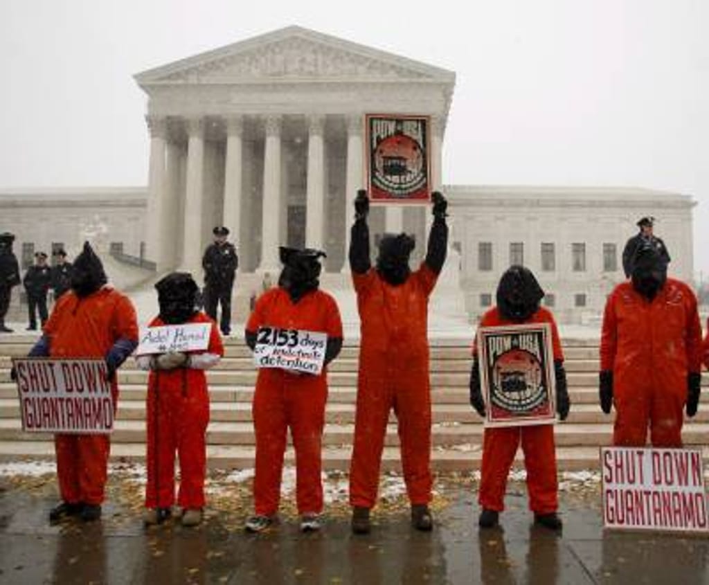 Protesto contra Guantanamo em Washington (foto Lusa)
