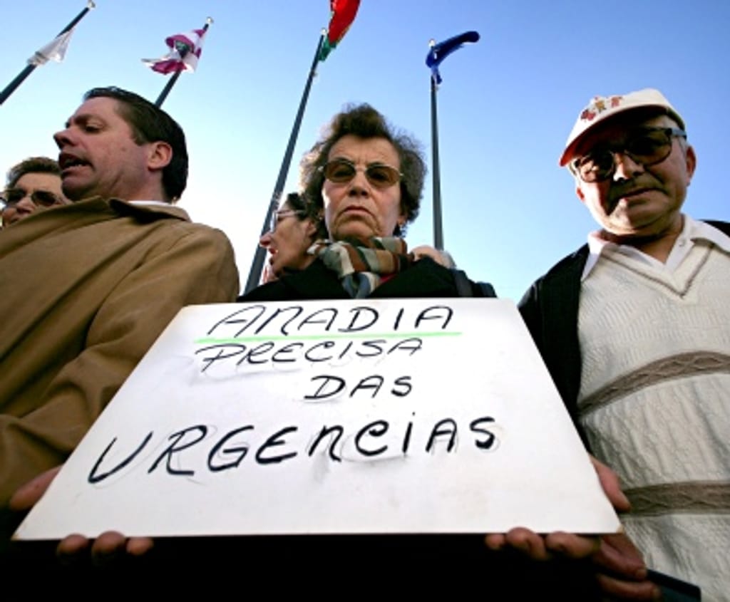 Saúde: protesto em Anadia (Foto Lusa/Sérgio Azenha)