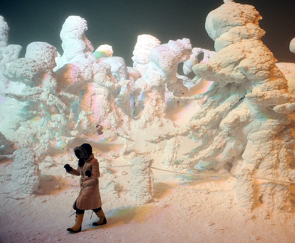 Monstros de neve no Japão (Lusa)