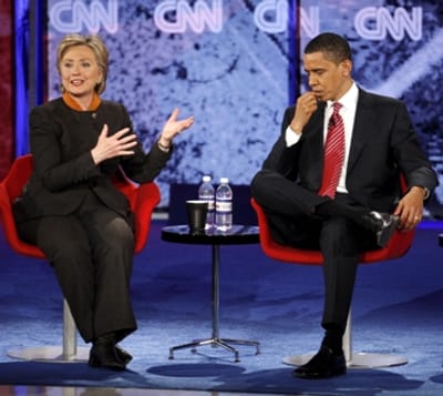 Obama e Clinton trocam acusações em debate - TVI