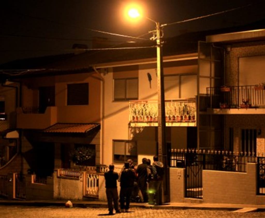 Local onde jovem foi esfaqueado por professor (Foto Lusa/Estela Silva)
