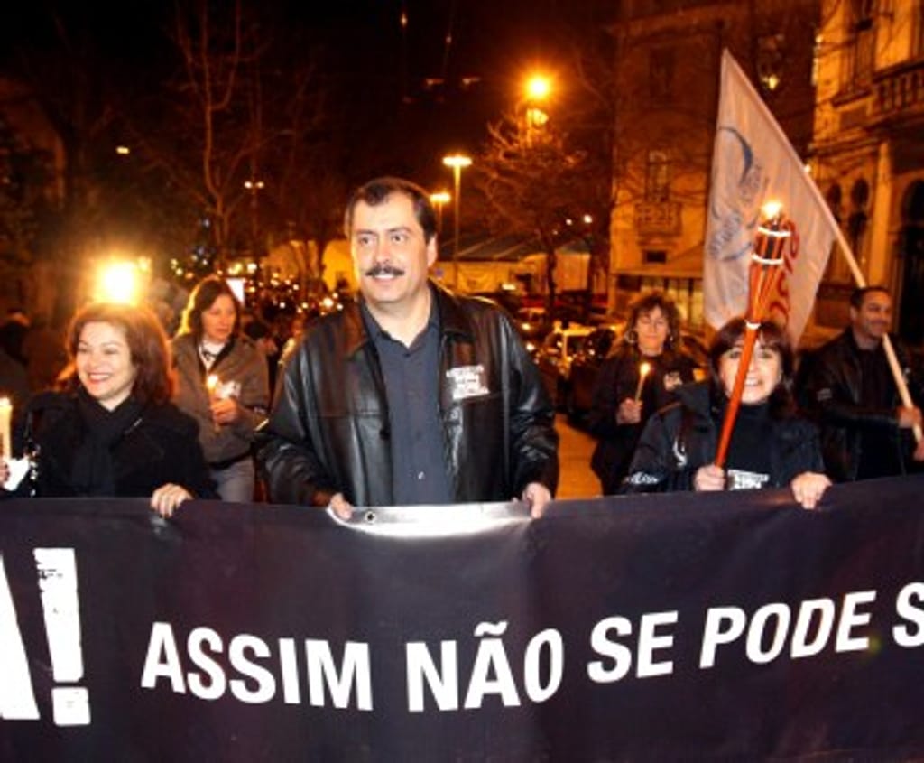 Manifestação de Professores em Coimbra (foto Paulo Novais/Lusa)