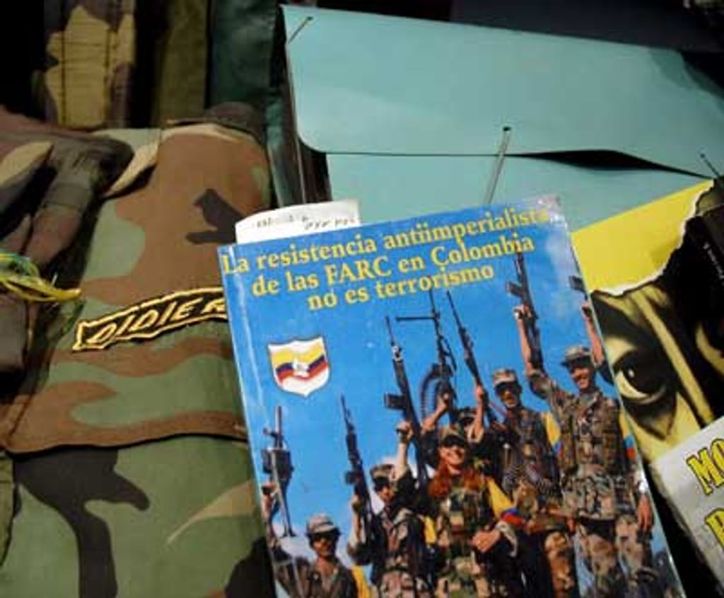 Material apreendido às FARC - Foto Lusa/EPA