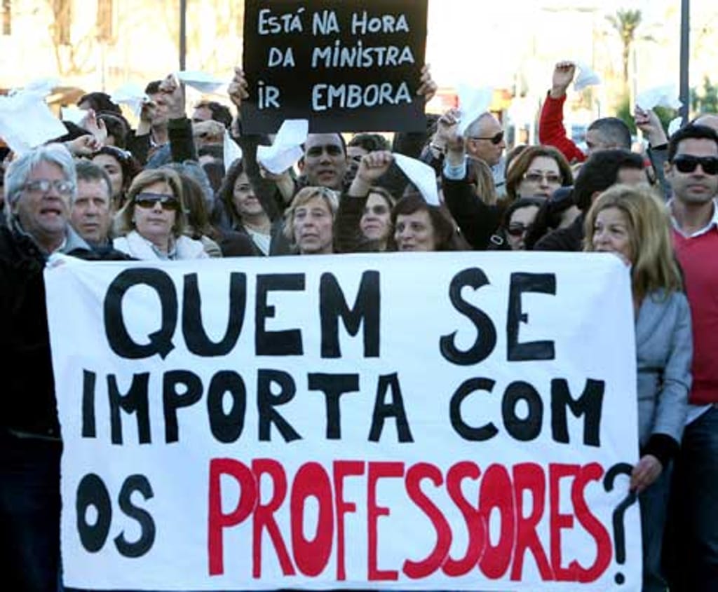 Manifestação de professores [arquivo] - Foto de Luís Forra para Lusa