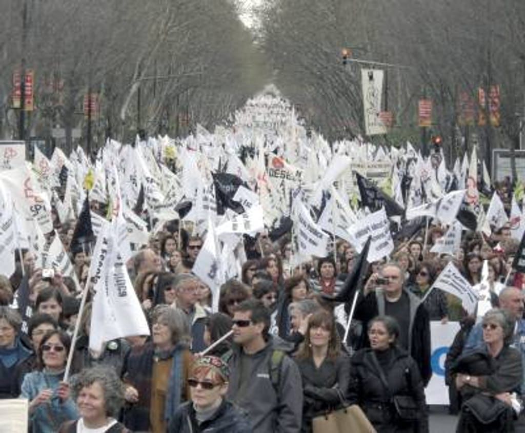 A Marcha na Av. da Liberdade (foto: Filipe Caetano)