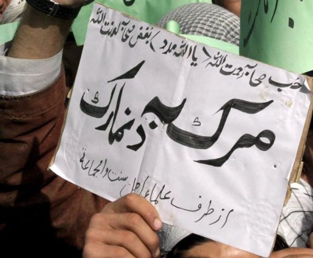 Protestos contra caricaturas de Maomé, em Cabul (EPA/Lusa)