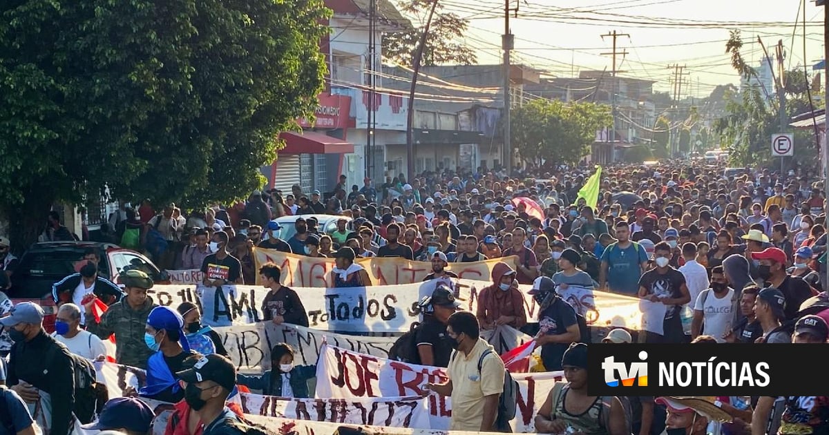 Miles de migrantes en la nueva marcha en México para intentar llegar a Estados Unidos